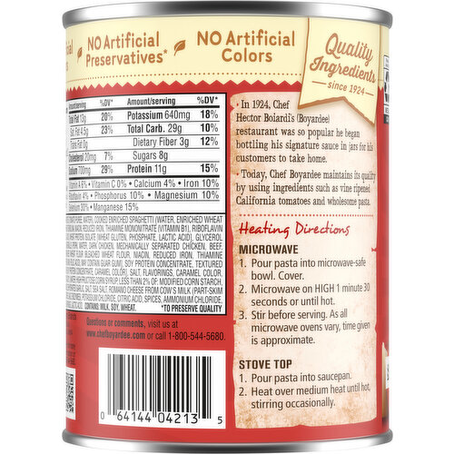 Chef Boyardee Jumbo Spaghetti & Meatballs
