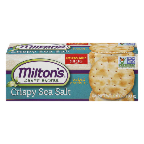 Miltons Baked Crackers, Crispy Sea Salt