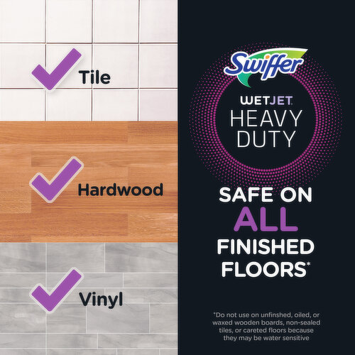 Swiffer Wet Jet Mop Refill Solution, Floor Cleaner, Unstopables