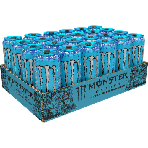 Monster Energy Ultra Monster Energy Ultra Blue Hawaiian 24 Pack - 16 Fl Oz