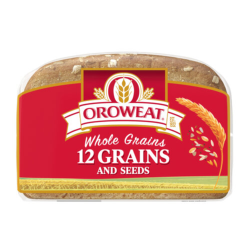 Oroweat 12 Grains and Seeds Bread, 24 oz