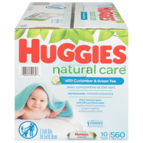 Huggies Wipes, Cucumber & Green Tea, Refreshing