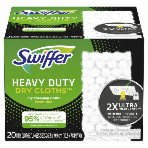 Swiffer Swiffer Sweeper Heavy Duty Dry Multi-Surface Cloth Refills, 20 count