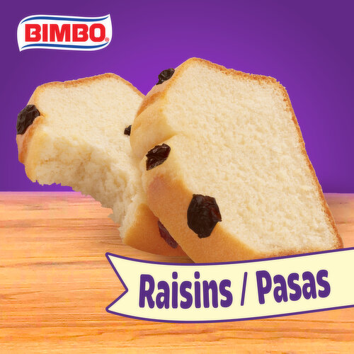 Bimbo Plain Pound Cake with Raisins, 9.88 oz