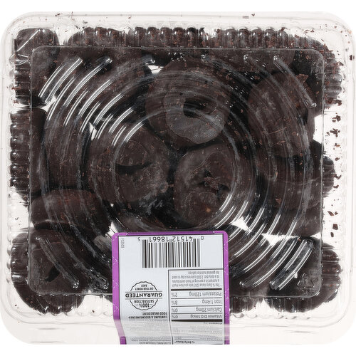 First Street Mini Chocolate Frosted Cake Donuts