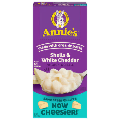 Annie's Macaroni & Cheese, Shells & White Cheddar