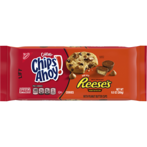 Chips Ahoy Chewy Reeses Cookies 9.5 oz