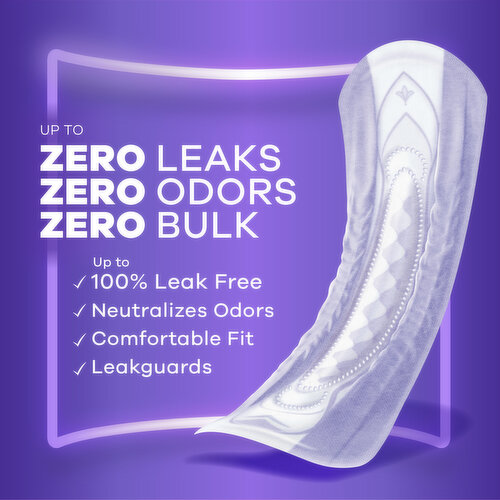 Always Discreet Pads, Heavy Absorbency, Long Length