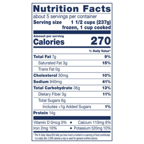 Birds Eye Voila! Family Size Cheesy Chicken Frozen Meal