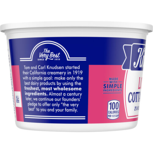 Knudsen Cottage Cheese, Low Fat, 2% Milkfat, Small Curd