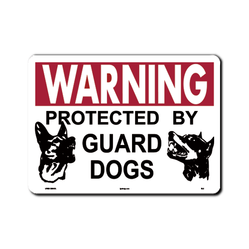 Warning Guard Dog 1 ct