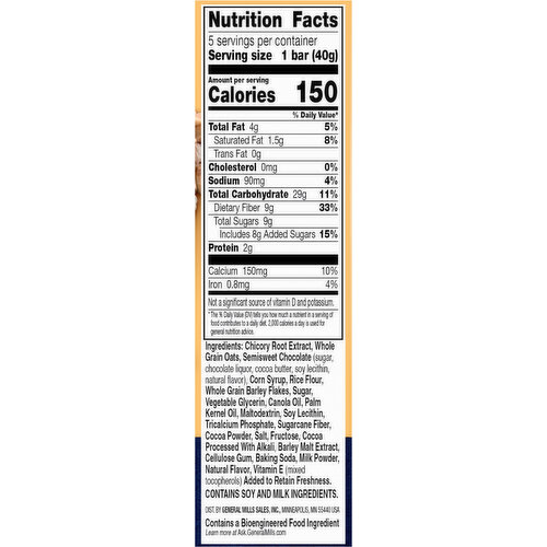 Fiber One Oats & Chocolate Chewy Bars