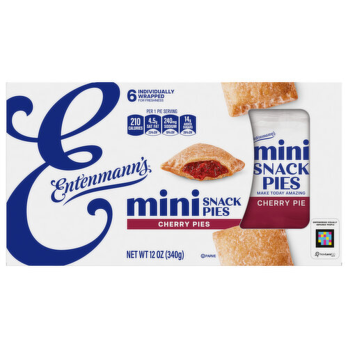 Entenmann's Cherry Mini Snack Pies, 6 packs, 12 oz