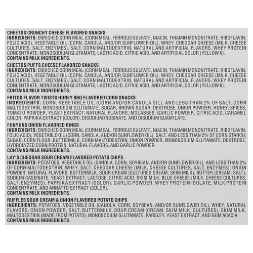 Frito Lay Family Fun Snacks