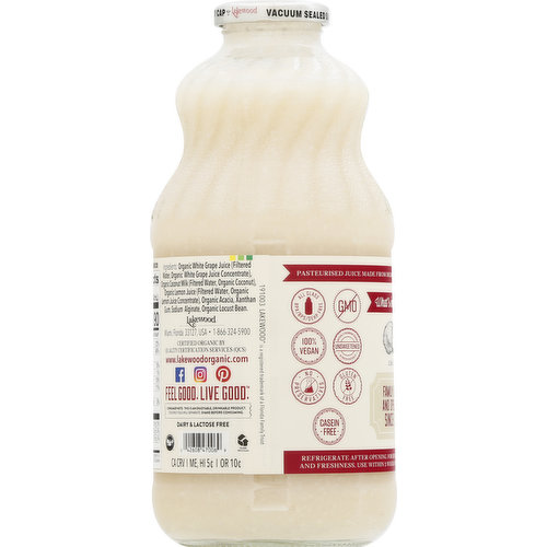 Lakewood Juice, Organic, Coconut Blend
