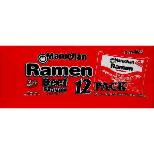 Maruchan Ramen Noodle Soup, Beef Flavor