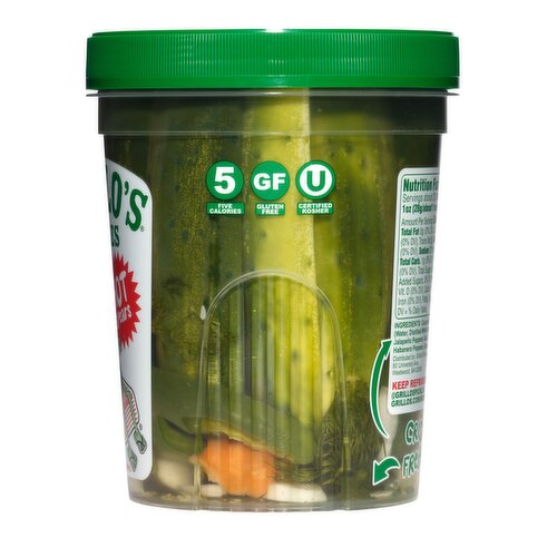 Grillo's Pickles Hot Dill Pickle Spears