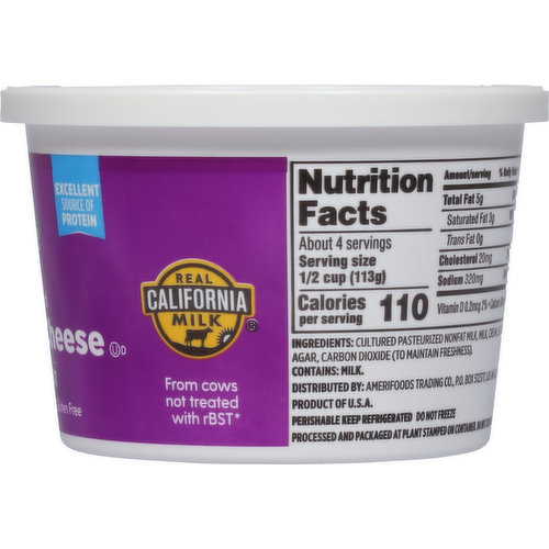 First Street Cottage Cheese, Small Curd, 4% Milkfat