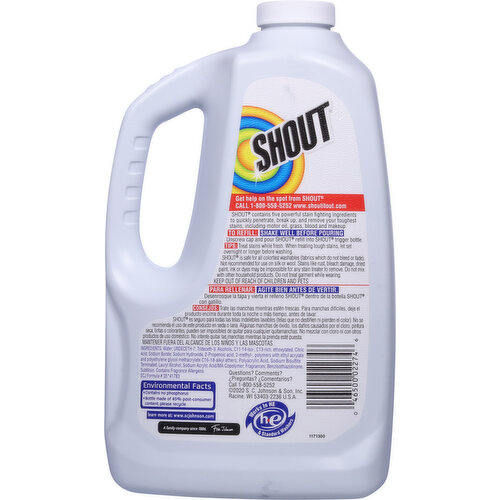 Shout Laundry Stain Remover, Triple-Acting, Value Refill