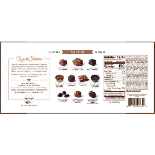 Russell Stover Milk & Dark Chocolate, Assorted