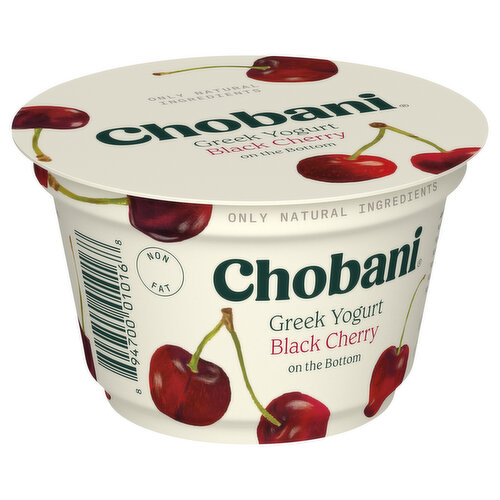 Chobani Yogurt, Nonfat, Greek, Black Cherry on the Bottom