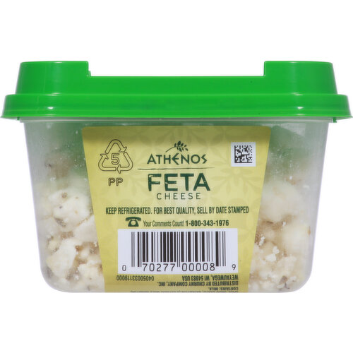 Athenos Cheese, Feta, Garlic & Herb, Crumbled