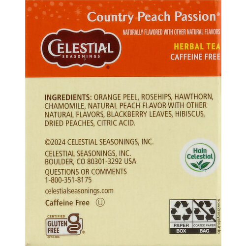 Celestial Seasonings Caffeine Free Country Peach Passion Herbal Tea