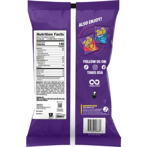 Takis Tortilla Chips, Fuego, Extreme