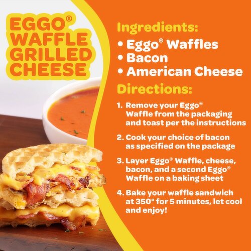 Eggo Frozen Waffles, Homestyle, Family Pack