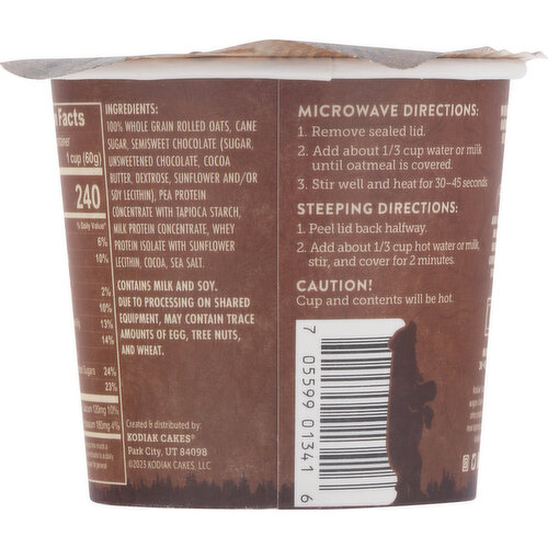 Kodiak Oatmeal, Chocolate Chip, Protein-Packed
