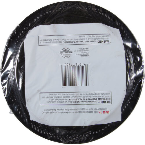 First Street Plastic Plates, Heavy Duty, 3 Compartment