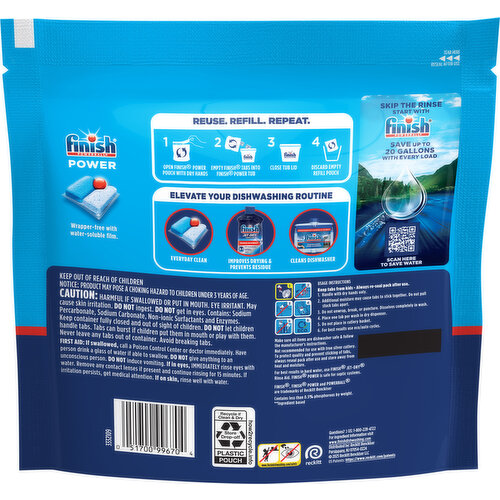 Finish Tabs Power Dishwasher Detergent