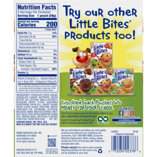 Entenmann's Cookies, Soft Baked, Chocolate Chip, Mini