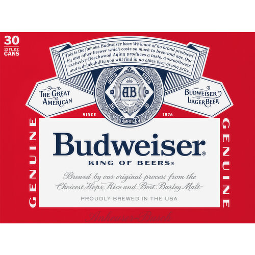Budweiser Beer, Lager