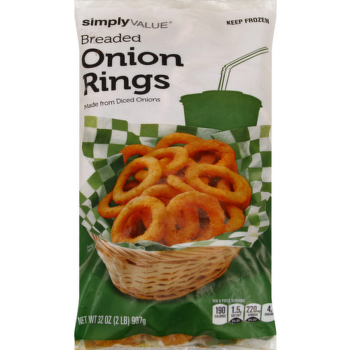 Simply Value Onion Rings, Breaded