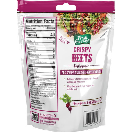 Fresh Gourmet Beets, Balsamic, Crispy