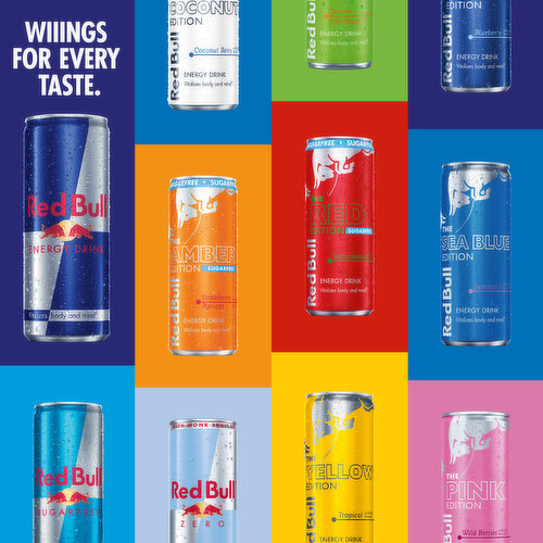 Red Bull Sugar Free Energy Drink with 114mg Caffeine plus Taurine & B Vitamins, 12 Fl Oz