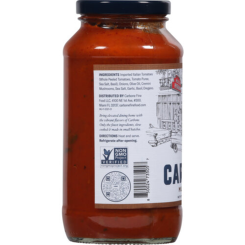 Carbone Sauce, Mushroom