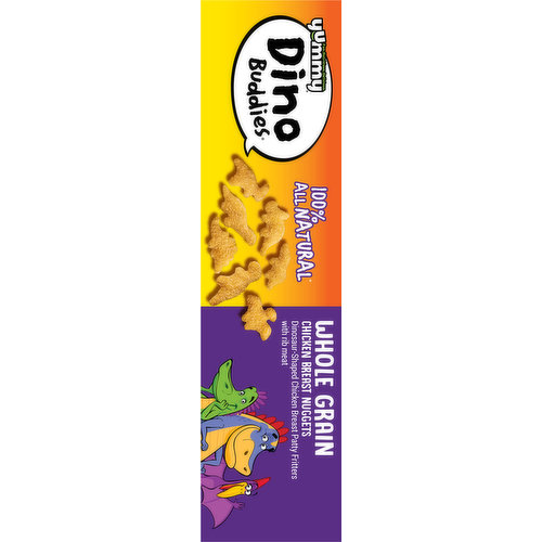 Dino Buddies Chicken Breast Nuggets, Whole Grain