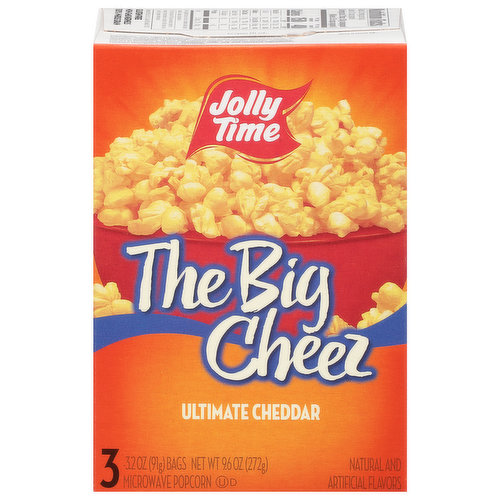 Jolly Time Microwave Popcorn, Ultimate Cheddar, The Big Cheez