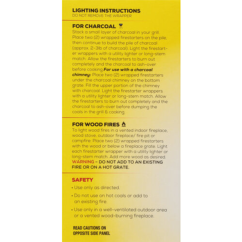 Duraflame Firestarters, Cubes