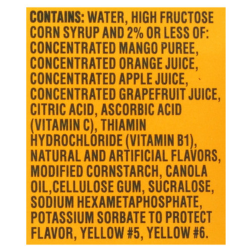 Sunny D Fruit Drink, Mango