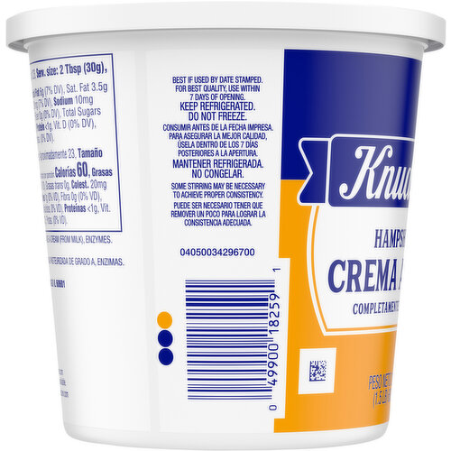 Knudsen Hampshire All Natural Sour Cream