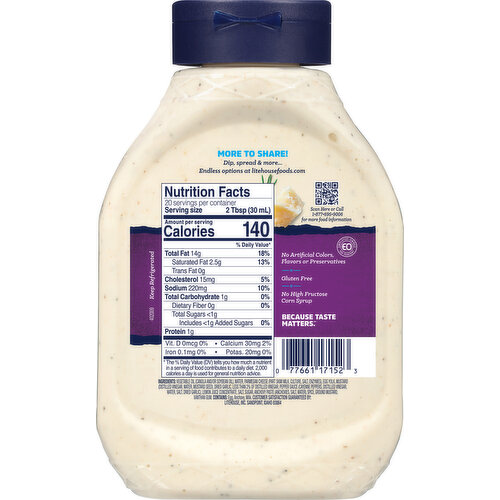 Litehouse Caesar Dressing & Spread Family Size