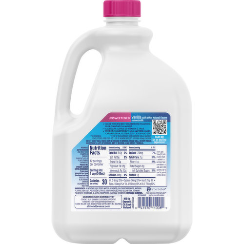 Almond Breeze Almondmilk, Vanilla, Unsweetened