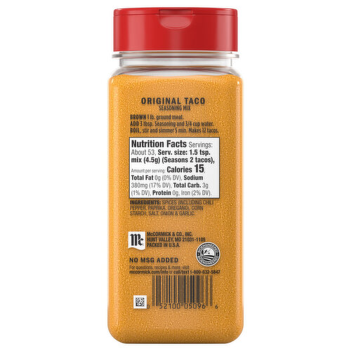 McCormick Original Taco Seasoning Mix