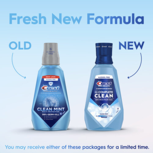Crest Multi Protection Clean Mint CPC (cetylpyridinium chloride) Antigingivitis/Antiplaque Oral Rinse