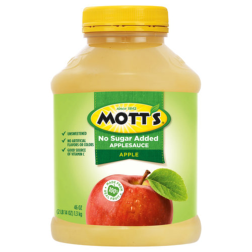 Mott's Applesauce, No Sugar Added, Apple
