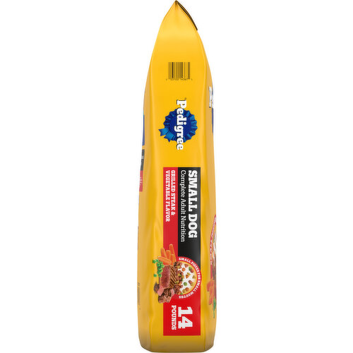 Pedigree Food for Dogs, Adult, Small Dog, Grilled Steak & Vegetable Flavor