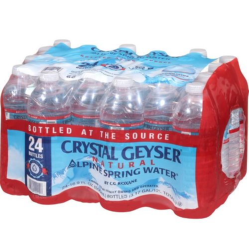 Crystal Geyser Natural Alpine Spring Water 24ct.